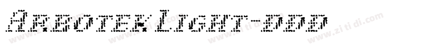 Arbotek Light字体转换 Arbotek Light字体转换